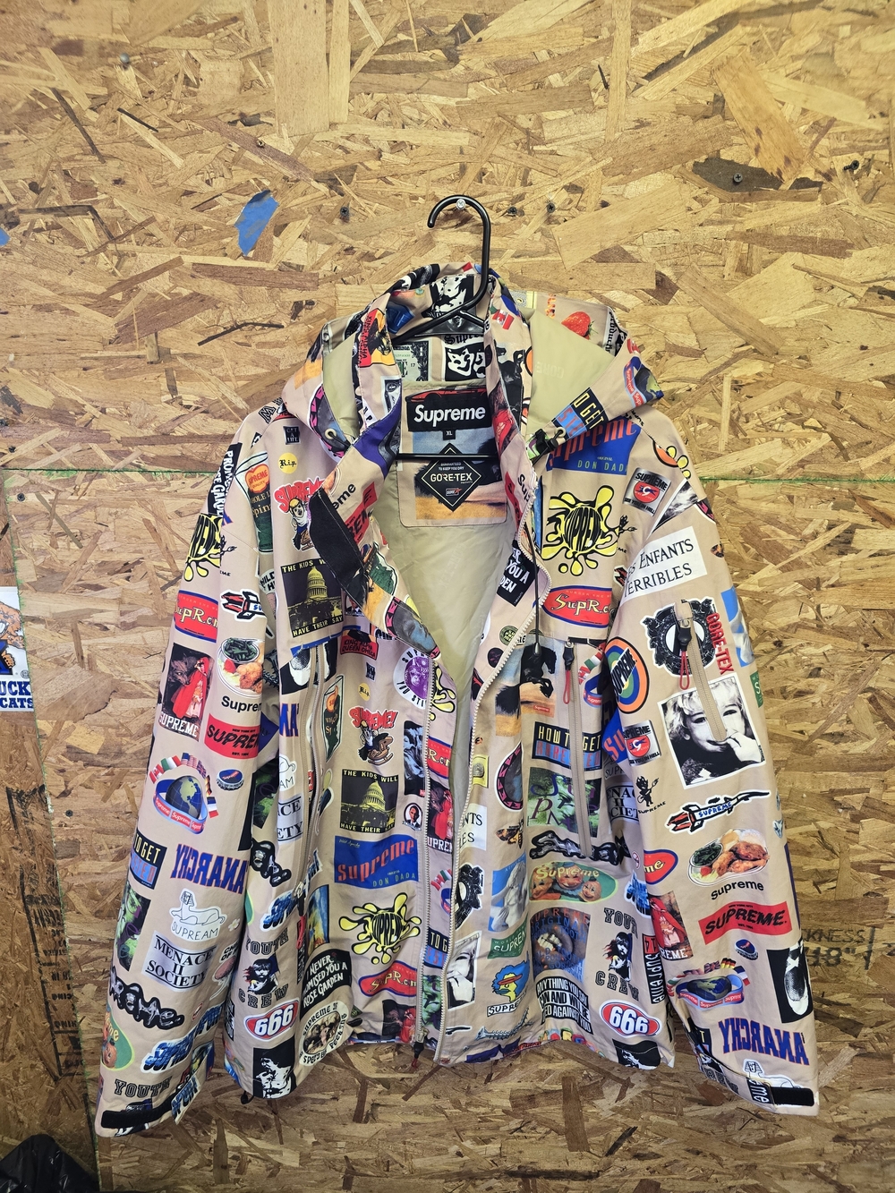 Supreme Multicolor Sticker-Print Gore-Tex Jacket